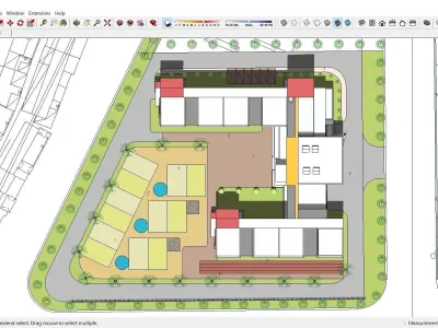 Sketchup Kindergarten B5 3D model