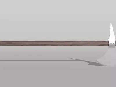 Battle Axe Low-poly 3D model