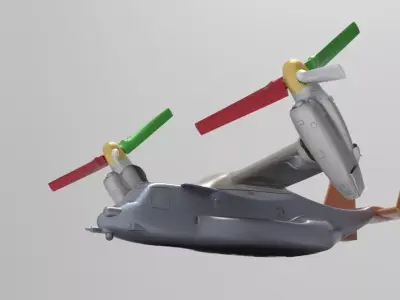 Osprey Y22 Marines Helicopter 3D print model