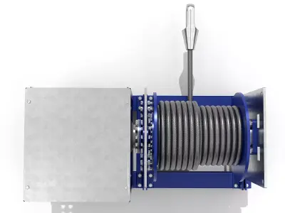 Industrial Marine Winch 10T Constant Tension 3D model