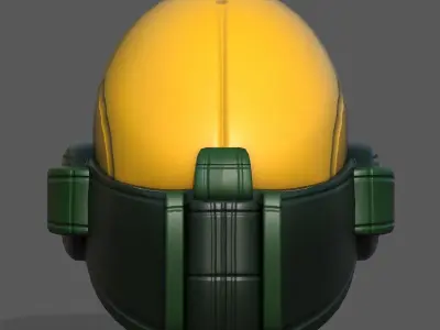 Helmet scifi military combat 3d futuristic 3d  Low-poly 3D model