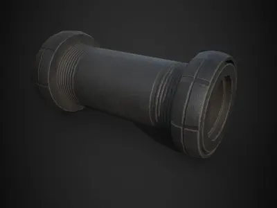 cycle handle grip lowpoly game asset Low-poly 3D model