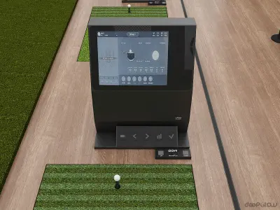 Screen Golf Machine system 001 3D model