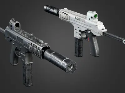 Weapons Pack 5 Low-poly 3D model
