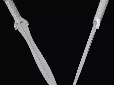Riptide Sword High-Quality 3D Model Inspired by Percy Jackson Free 3D print model