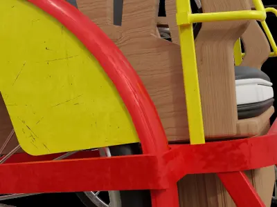 burmese trishaw  3D model