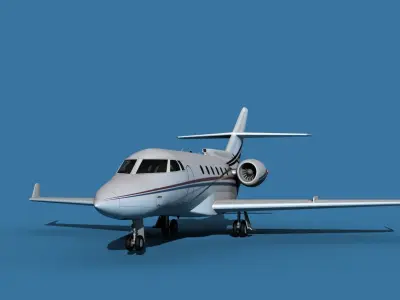 Hawker Siddley 800SR V07 3D model