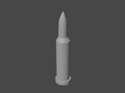 bullet AK47 Low-poly 3D model