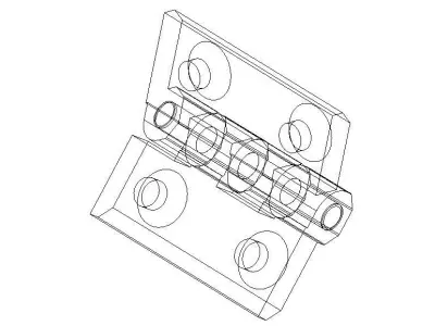 Zinc Hinge 3D model