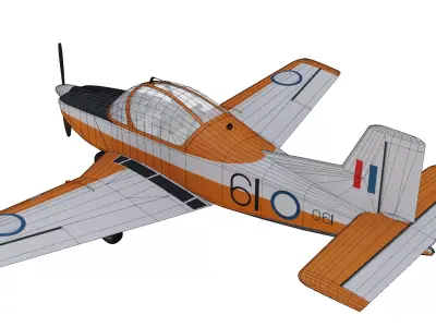 PAC CT4 Airtrainer Low-poly 3D model