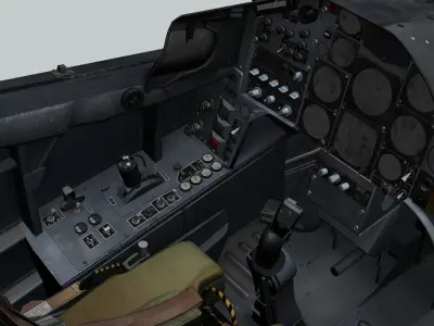 Hawk T1 3D Cockpit 3D model