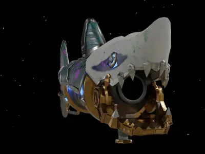 Fishbone bazooka 3D model