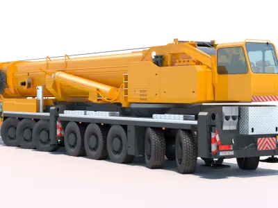 Mobile Crane Liebherr LTM 1500 3D model