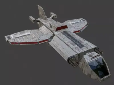 Fighter75 Free low-poly 3D model