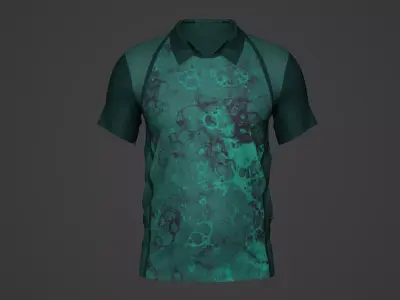 Military Soldier Clothing T-shirt Low-poly 3D model 80