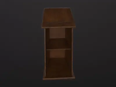 Church Lectern 3D Model Low-poly 3D model
