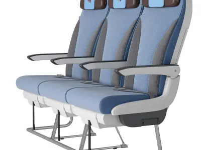 Air economy class seats  3D model