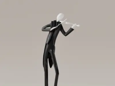 ESCULTURA - VIOLINISTA 3D print model