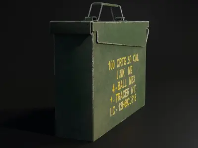 Ammo Box Low-poly 3D model buy