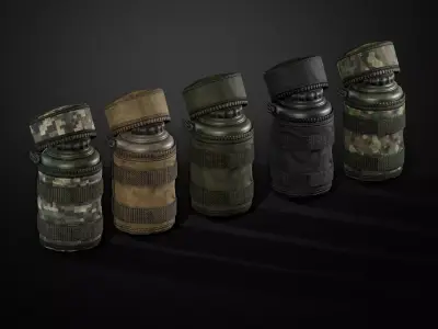 Bottle pouch Low-poly 3D model