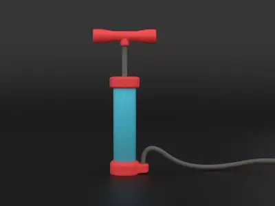 Air Pump Low-Poly 3D Model Low-poly 3D model