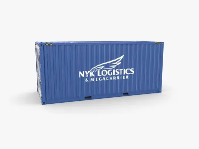 20ft Shipping Container NYK Logistics v1 3D model