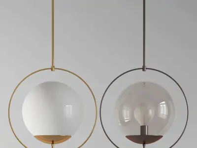 Arteriors volta pendant 3D model