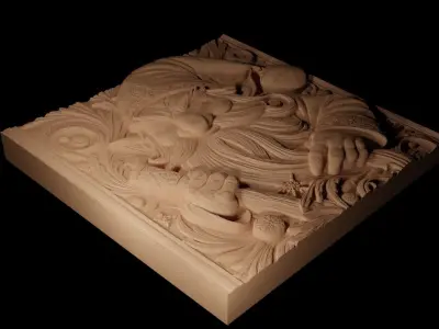 Domovoi CNC 3d Print High Relief Sand Casting 3D print model