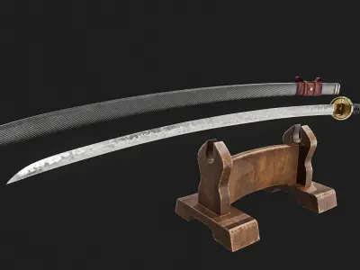 Ninja Sword  Low-poly 3D model