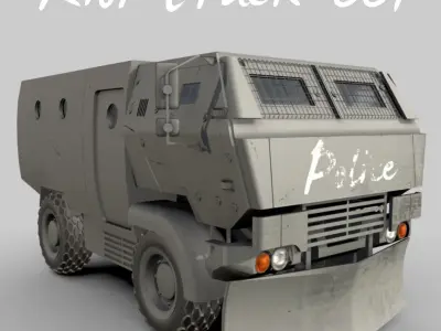 Riot Truck-001 3D model