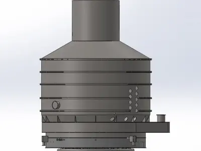 Vacuum PAN REFINERY  SUGAR 3D model