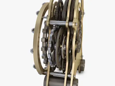 Gear alarm clock v 1 3D model