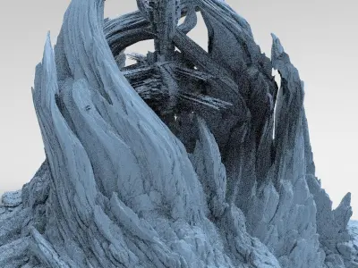 Spiral Mountain City  3D model