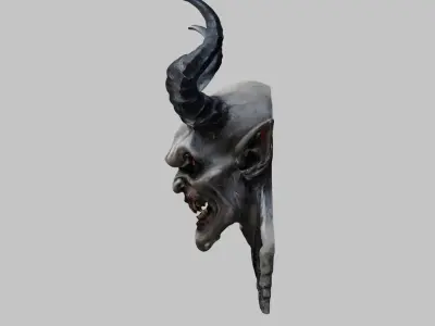 Demon Bust - 3D Model CGTrader Low-poly 3D model