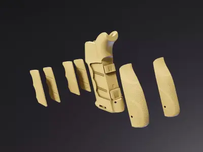 Adaptive Battle Grip Low-poly 3D model
