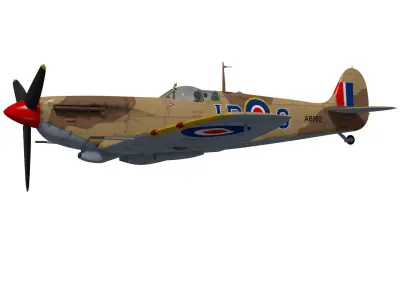Supermarine Spitfire Mk-Vb Trop 3D model