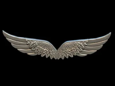 wings pendant 3D print model purchase
