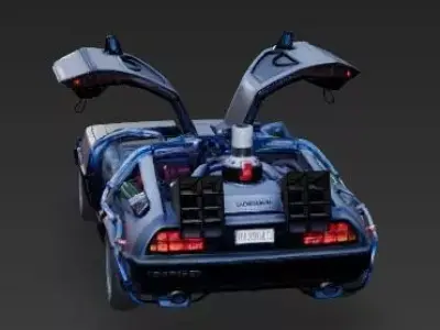 Time Travel Car 3D Model 3D print model