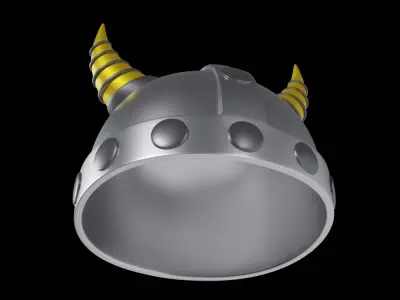 Warrior Helmet Free low-poly 3D model