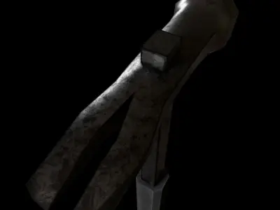 Hammer Tool Low-poly 3D model