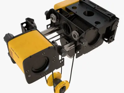 Overhead Crane Trolley 3D model