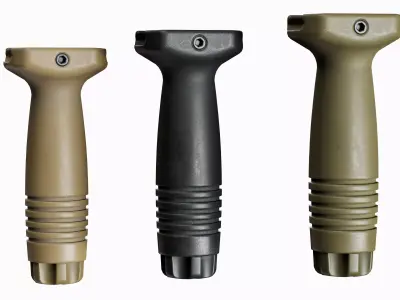 Foregrip Vertical Grip Tactical Low-poly 3D model