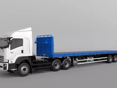 ISUZU DECA GXZ 360 10 wheel tractor 3D model