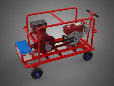 STANDARD ELECTRICAL GENERATOR SETS BACKUP POWER DIESEL GENSET KW 3D model