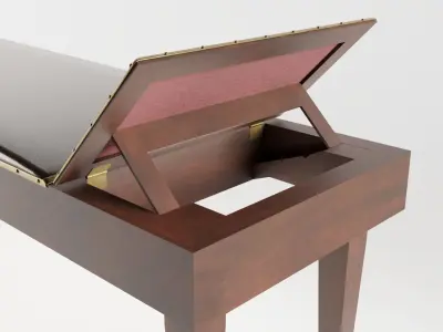 Victorian Doctors Examination Couch 3D model