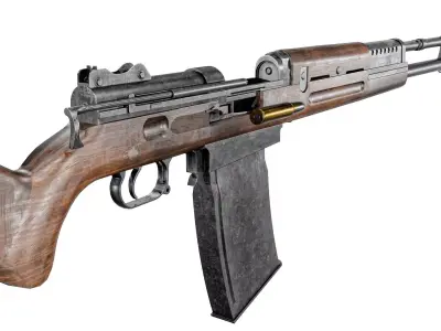  Brondby M37 Rifle Low-poly 3D model