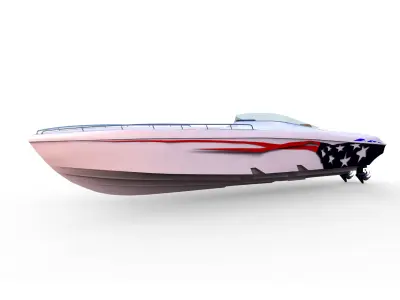 Black Thunder Boat 3D model