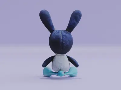 Bunny Plush Toy Doll Low-poly 3D model