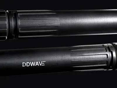 Suppressor Daniel Defence Wave QD Low-poly 3D model