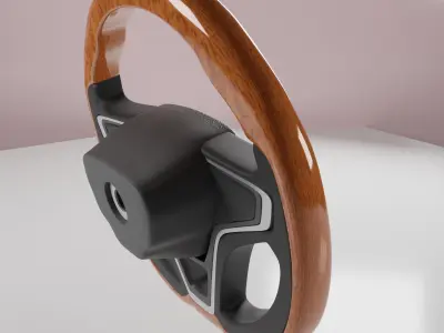 Car steering wheel design Free 3D model